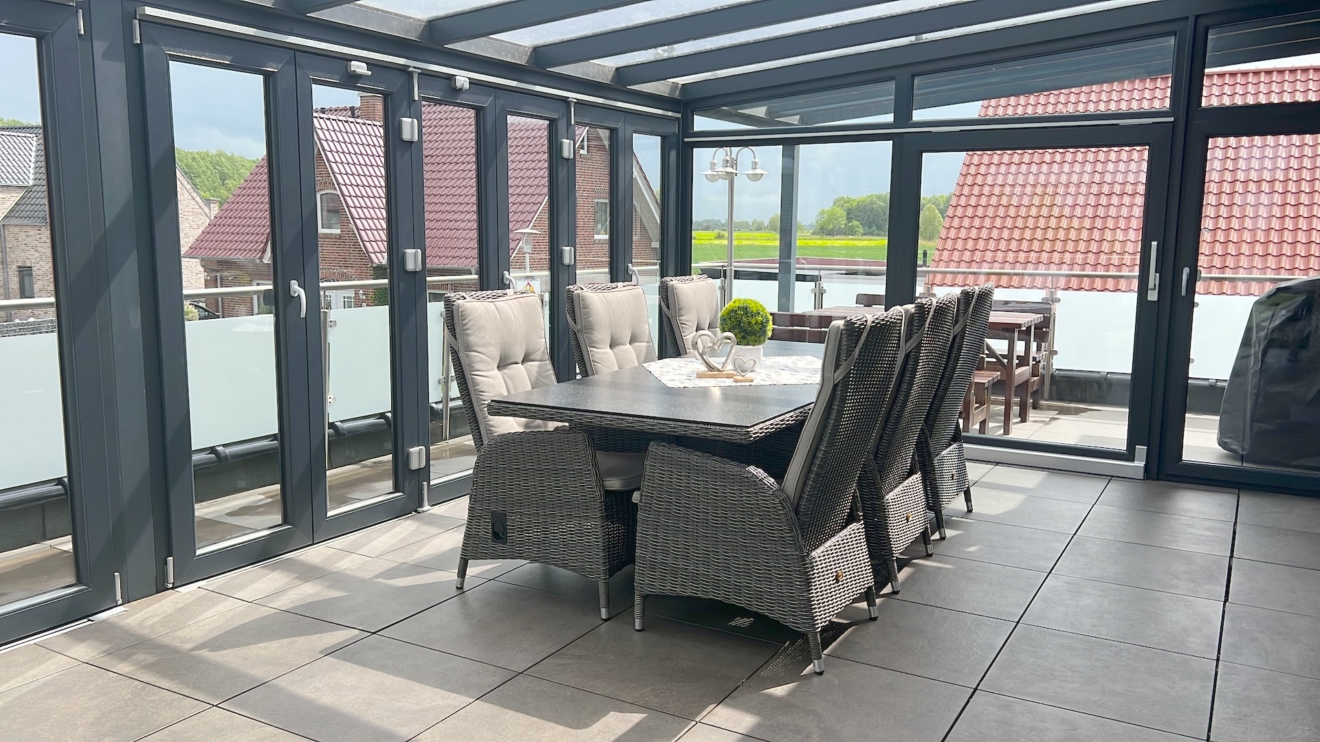 Dachterasse der Ferienwohnung Nordsee